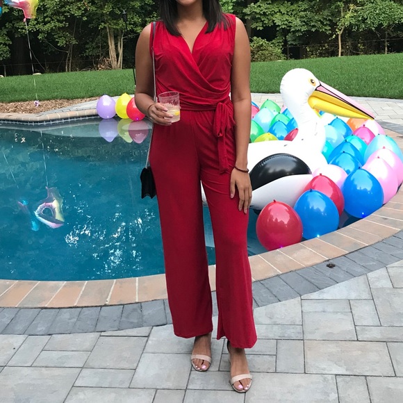 Red jumpsuit - Picture 3 of 3